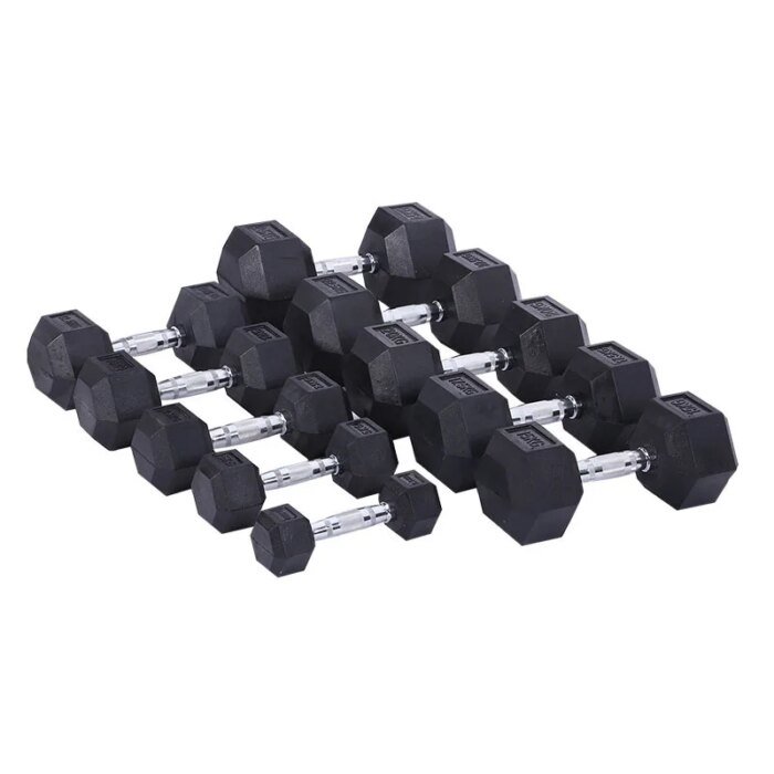 5kg Rubber Hexagonal Dumbbell Set Wholesale Cheap Lbs - Image 6
