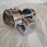 Gym Fitness 15-50KG Gold Steel Chrome Electroplated Dumbbells Sets - Image 3