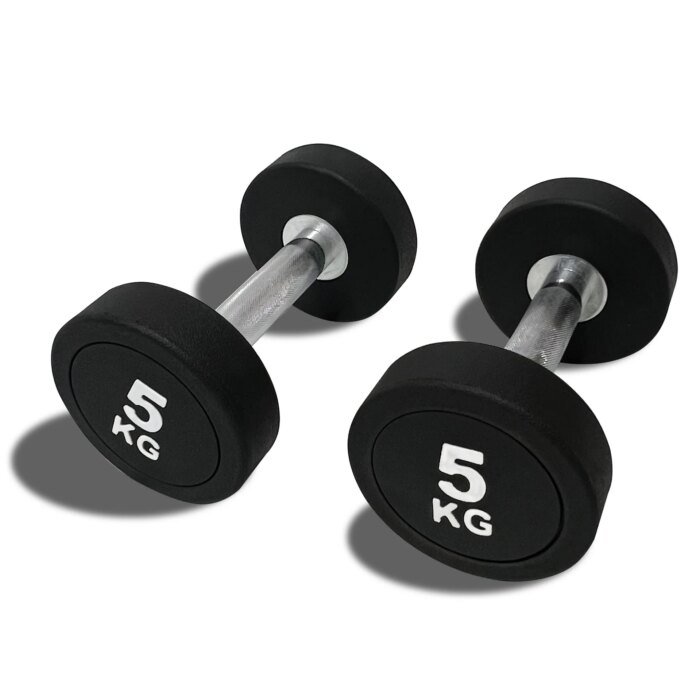 Wholesale Custom Round Rubber Gym Dumbbell Set - Image 2