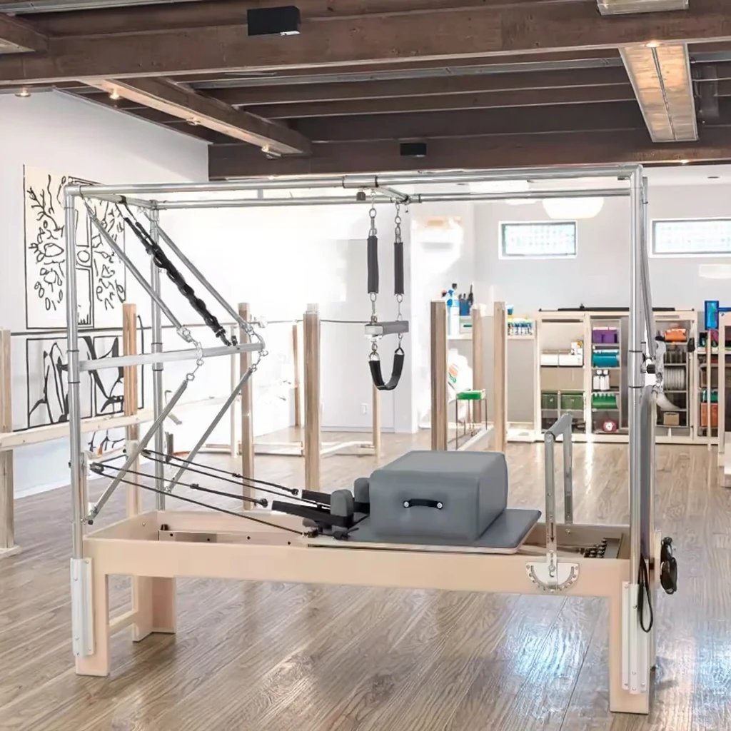 Body Pilates Reformer Maple Cadillac Home Fitness Set