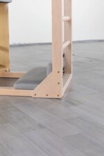 Foldable Pilates Reformer Machine Spine Corrector Oak - Image 4