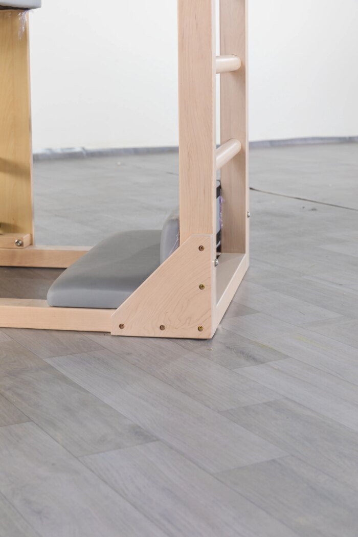 Foldable Pilates Reformer Machine Spine Corrector Oak - Image 4