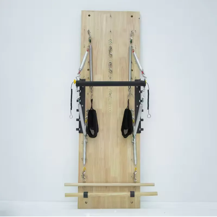 Home Oak Wood Pilates Reformer Wall Mounted Springboard - Image 5