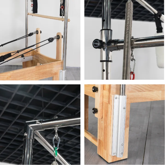 3 in 1 Oak Cadillac Pilates Reformer Machine - Image 3