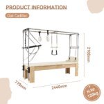 Premium Maple Cadillac Pilates Reformer Adjustable Portable - Image 2
