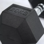 Gym Color Hex Rubber Dumbbell Set - Image 2