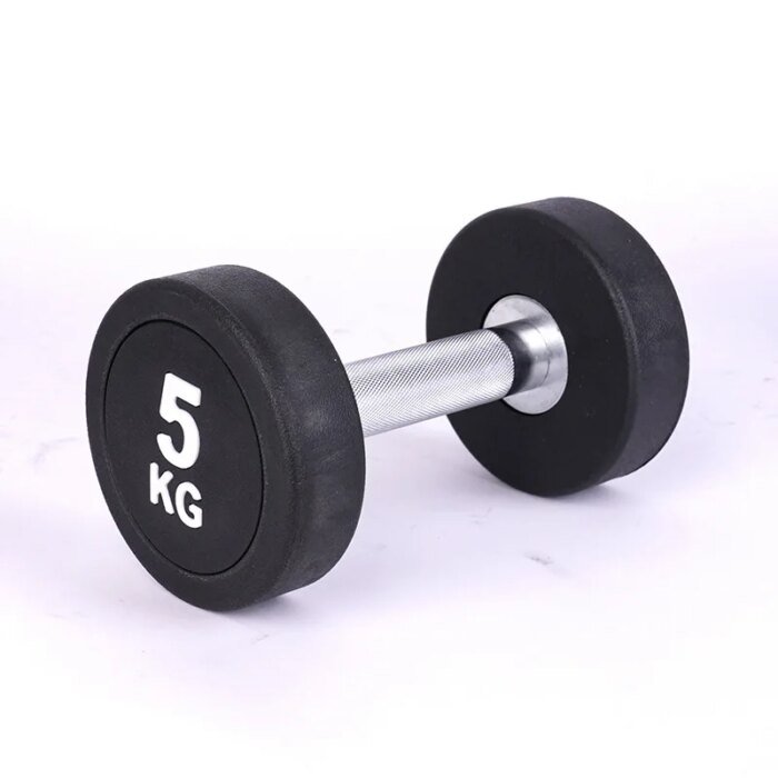 Wholesale Custom Round Rubber Gym Dumbbell Set - Image 6
