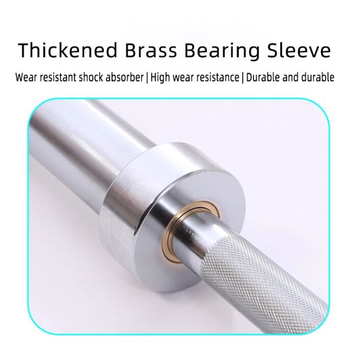 Wholesale 220cm Steel Barbell Bar 5-20KG Rubber Weights Custom Logo - Image 2