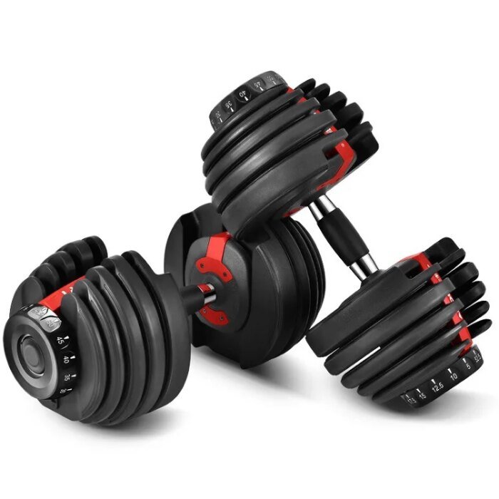 Custom Logo Adjustable Dumbbells Set Gym Weights - Image 4