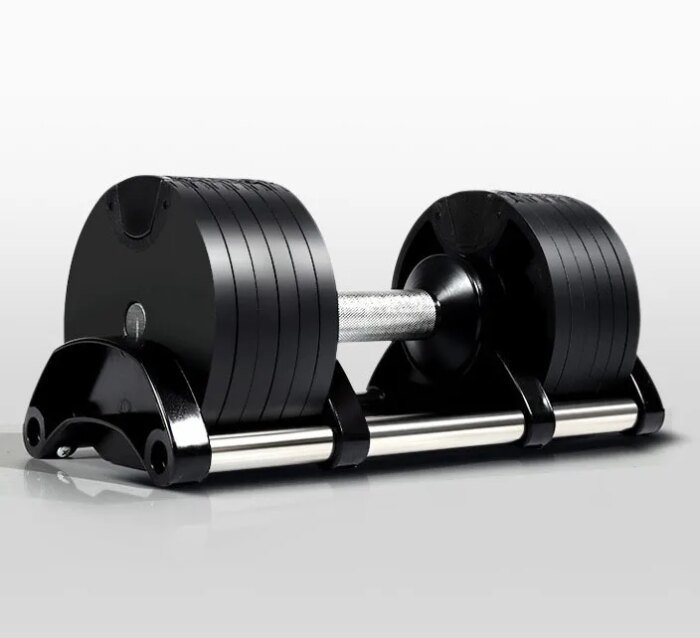 Exercise Adjustable Steel Dumbbells Set With Stand - Image 2