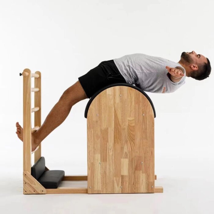 Oak Wood Ladder Barrel Pilates Machine Custom Design - Image 5