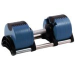 40KG 90LB Adjustable Electroplated Dumbbell Set With Rack - Image 4
