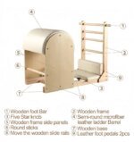 Oak Wood Ladder Barrel Pilates Machine Custom Design - Image 3