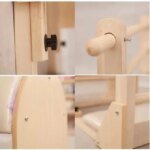 Portable Black Wood Ladder Barrel Pilates Machine - Image 3