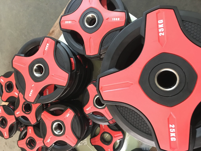 LK036 High Quality Eco-Friendly PU Bumper Barbell Plate Gym - Image 6