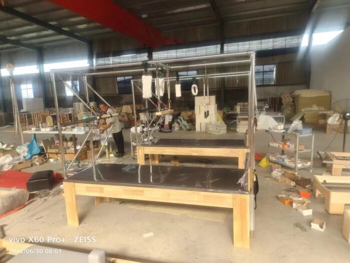 Maple Wood Adjustable Reformer Cadillac Fitness Equipment - Image 6