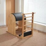 Portable Black Wood Ladder Barrel Pilates Machine - Image 4