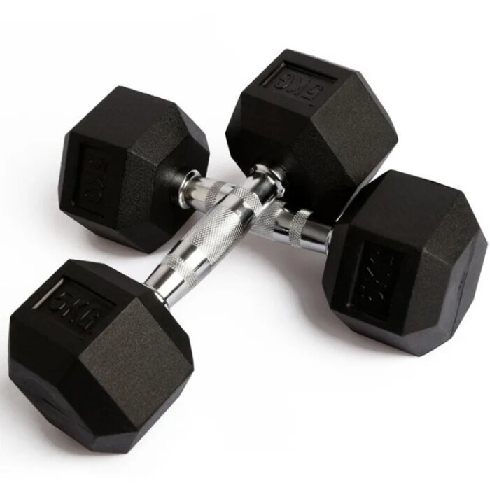 5kg Rubber Hexagonal Dumbbell Set Wholesale Cheap Lbs - Image 2