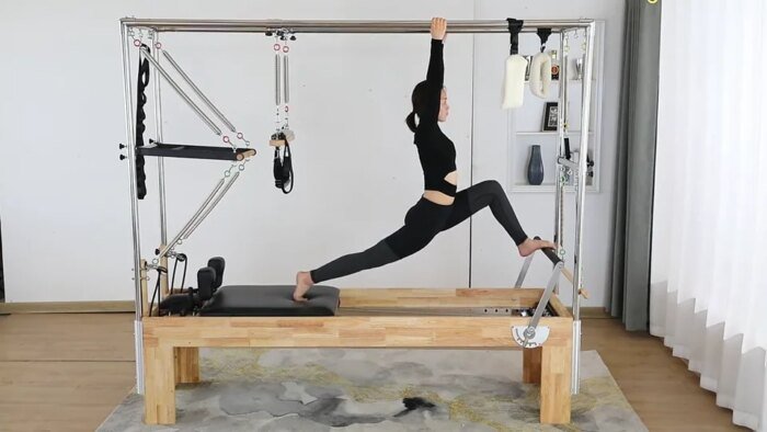 Home Use 3-in-1 Adjustable Yoga Pilates Cadillac Bed Solid Wood - Image 6