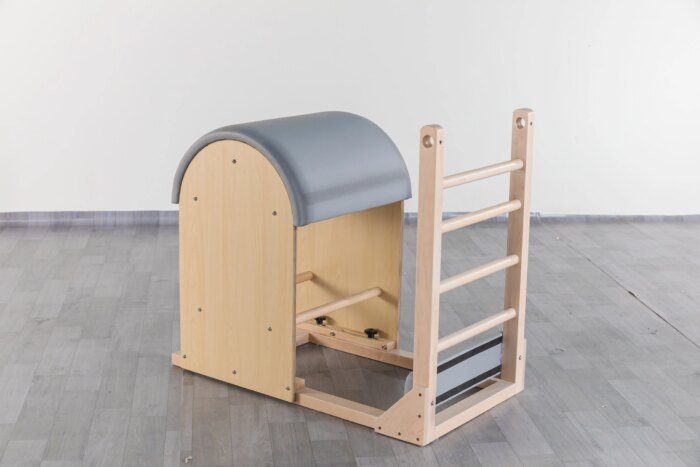 Foldable Pilates Reformer Machine Spine Corrector Oak - Image 2