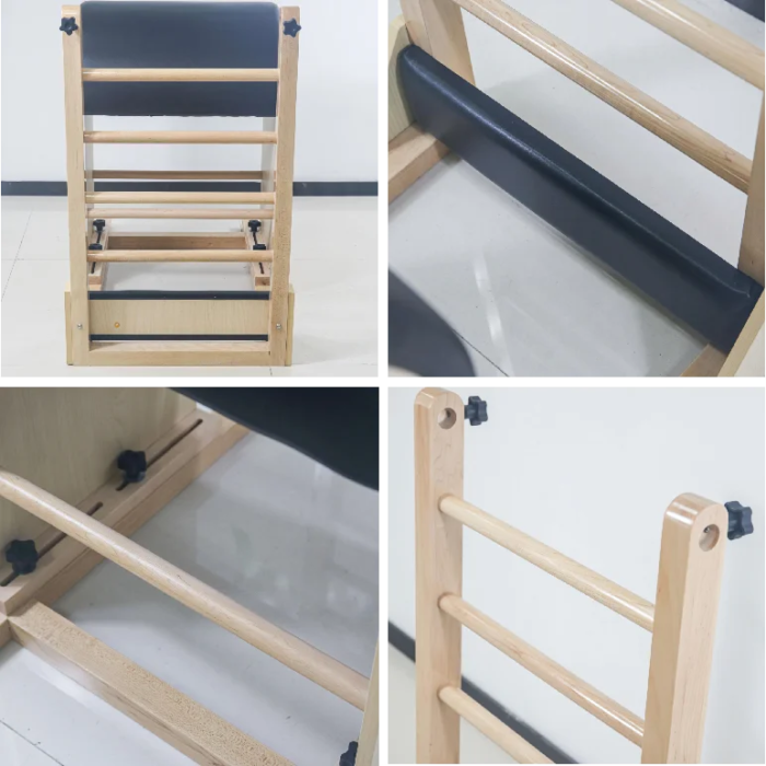 Sturdy Oak Portable Pilates Ladder Barrels for Studio/Home - Image 3