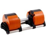 40KG 90LB Adjustable Electroplated Dumbbell Set With Rack - Image 3