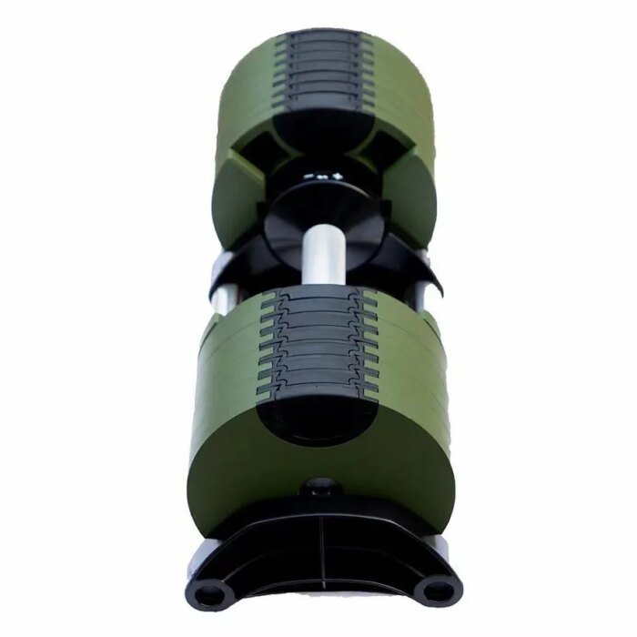 40KG 90LB Adjustable Electroplated Dumbbell Set With Rack - Image 2