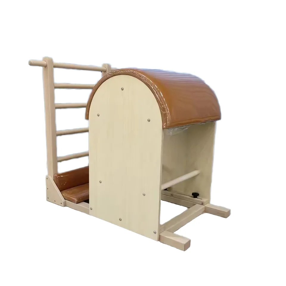 Maple Wood Ladder Barrel Trainer - Wooden Base Fitness Equipment