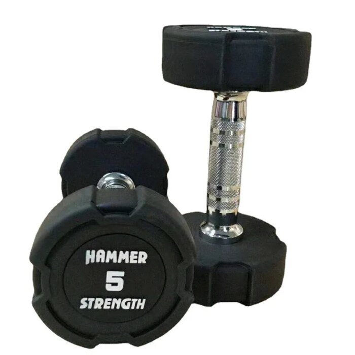 Hammer Strength PU Round Dumbbell Set for Body Workout - Image 6