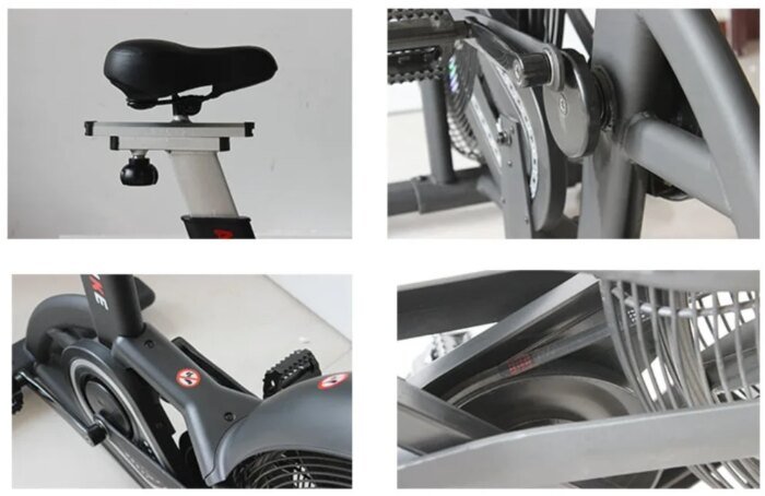 ATICOL S-05 Steel Fan Bike 1400x780x1340mm Commercial Gym - Image 5
