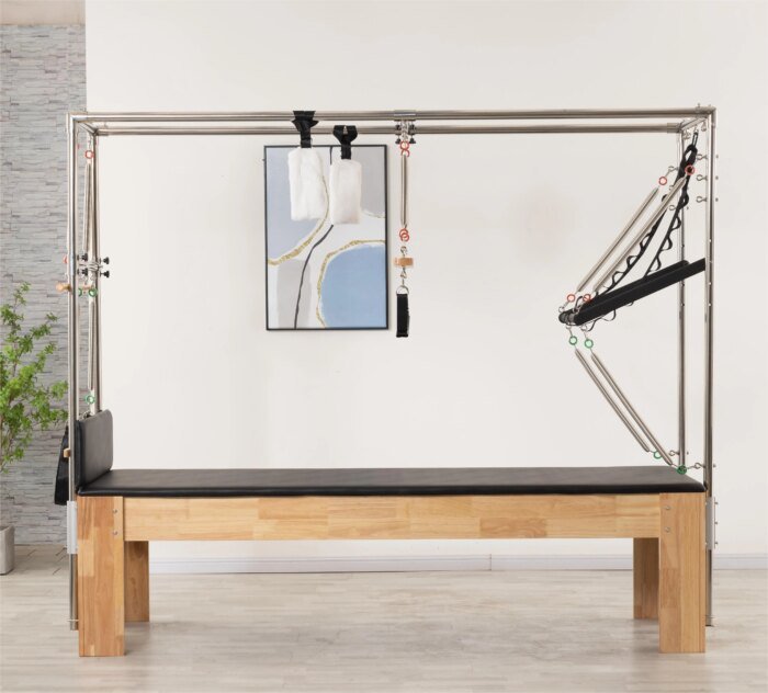 Durable Oak Cadillac Bed Adjustable Yoga Pilates Equipment - Image 6