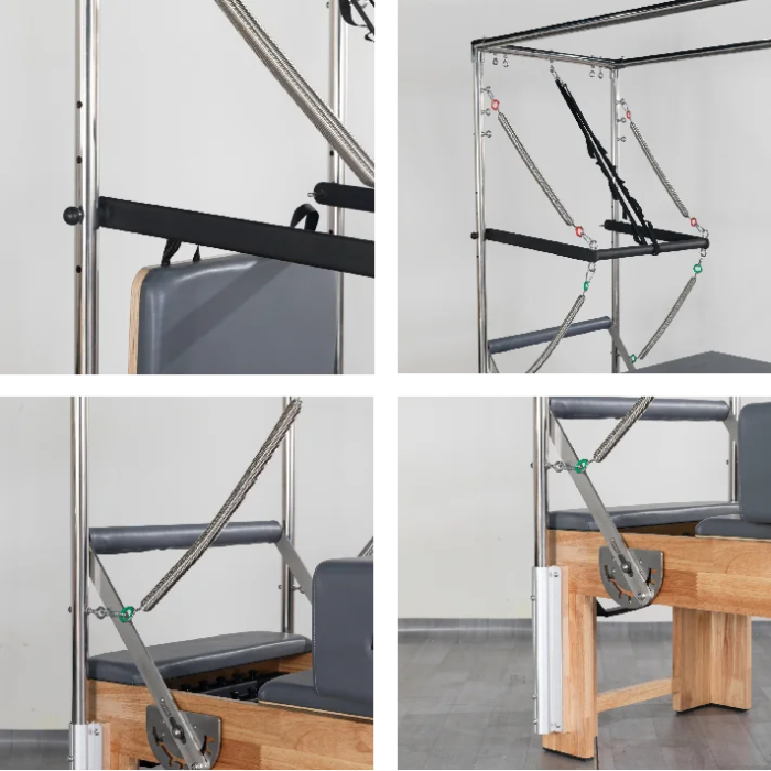 3 IN1 Oak Wood Cadillac Pilates Reformer - Commercial Multifunctional - Image 5
