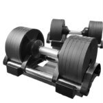 Exercise Adjustable Steel Dumbbells Set With Stand - Image 5