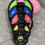 Durable PVC Weight Plates Barbell Gym Equipment - Image 5