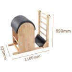 Sturdy Oak Portable Pilates Ladder Barrels for Studio/Home - Image 6