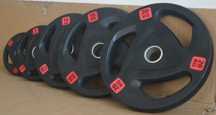 Factory Direct 3 Holes Black Rubber Weight Plates - Image 6