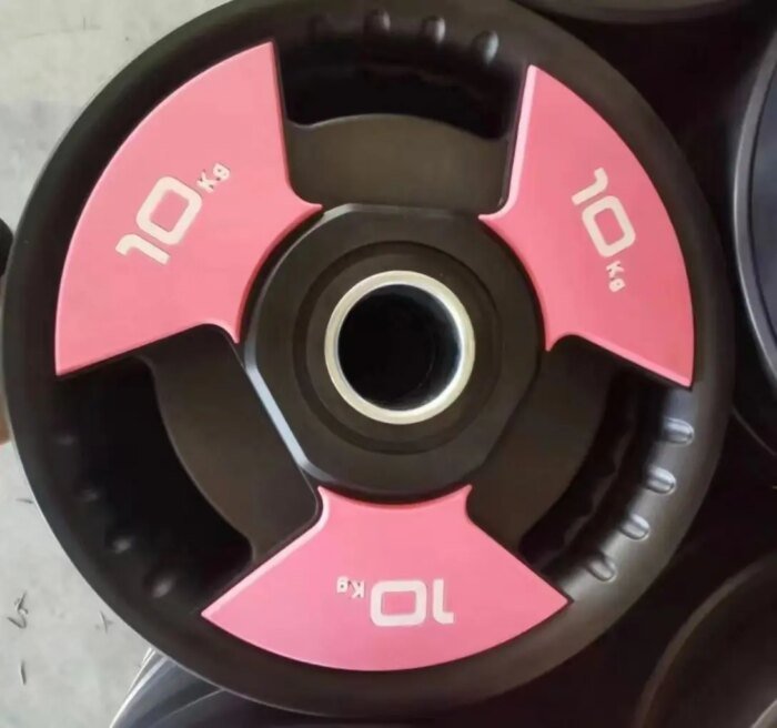 Durable PVC Weight Plates Barbell Gym Equipment - Image 2