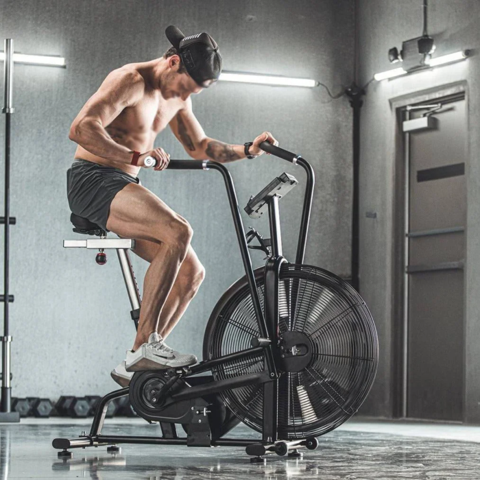 Aticol Steel Air Bike Belt Driven Fan Resistance Motorized Magnetic Brake 1 Year Warranty Commercial Cardio - Image 5