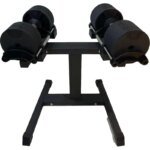 Adjustable Electroplated Dumbbell Set With Rack