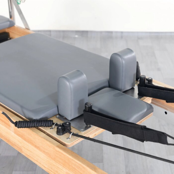 3-in-1 Oak Pilates Reformer Bed Adjustable Eco-Friendly Gym Equipment - Image 4