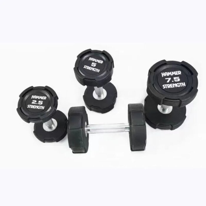 Hammer Strength PU Round Dumbbell Set for Body Workout - Image 2
