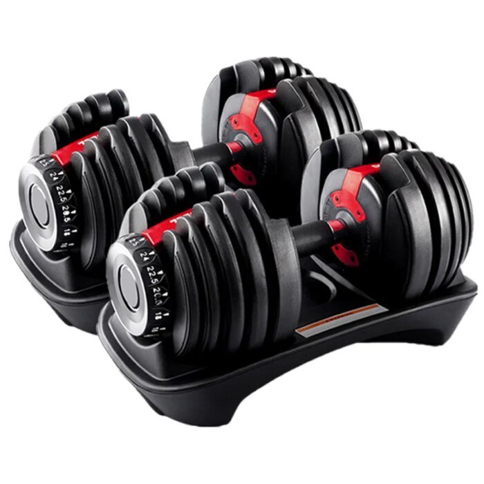 Custom Logo Adjustable Dumbbells Set Gym Weights - Image 2