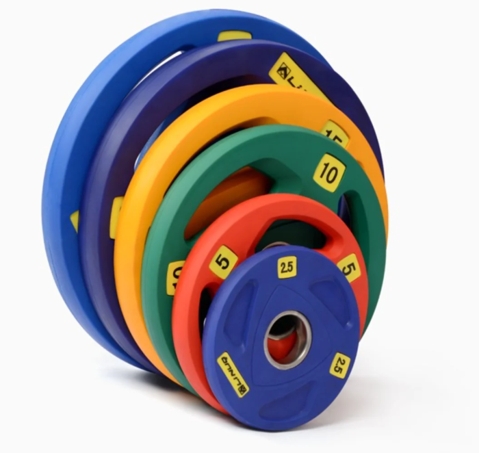 PU Eco-Friendly Colorful Barbell Plates Gym Training - Image 2