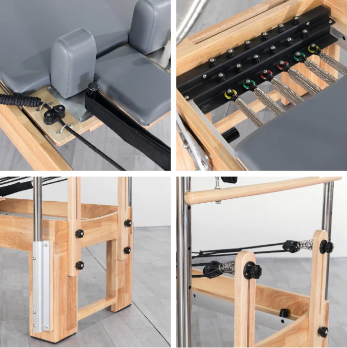 JY M-26 Oak Cadillac Pilates Reformer 3-in-1 Commercial Studio - Image 3
