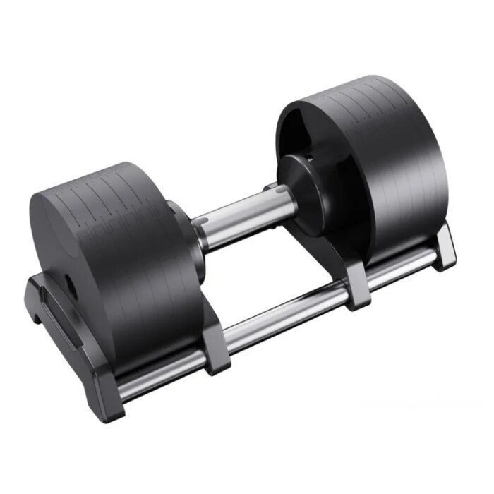 Exercise Adjustable Steel Dumbbells Set With Stand - Image 4