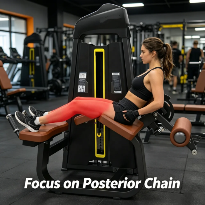Prone Leg Curl Machine Commercial Hamstring Trainer Gym Strength - Image 2