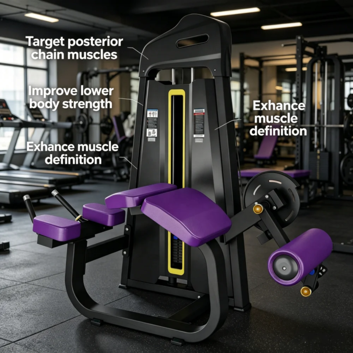Prone Leg Curl Machine Commercial Hamstring Trainer Gym Strength - Image 5