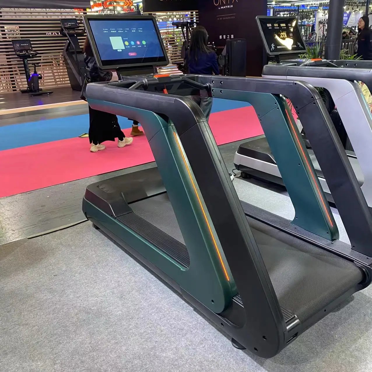 JS 3HP Commercial Treadmill Touch Screen Gym Fitness Equipment