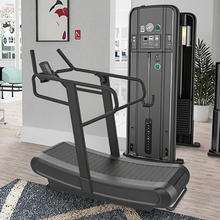 Heavy-Duty Non-Motorized Curved Treadmill Commercial - Image 3