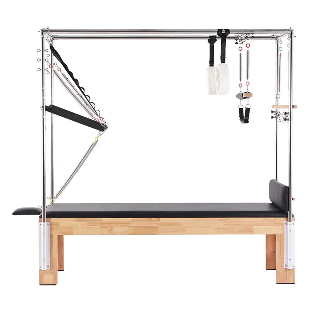 Pilates Core Bed Reformer Cadillac Machine - Premium Oak Wood for Studio & Home Gym